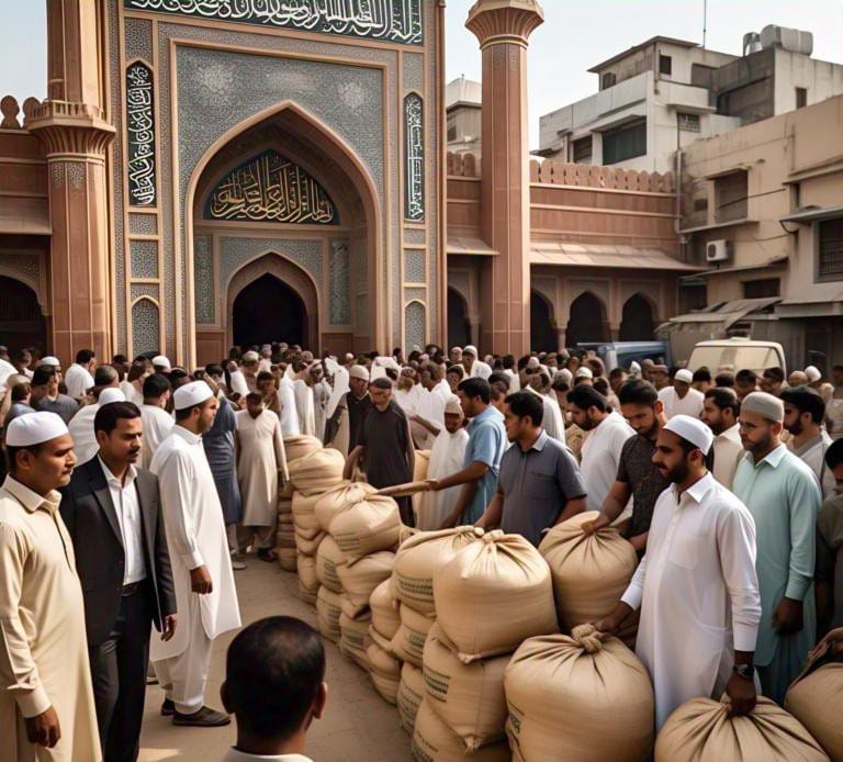 kegiatan donasi oleh orang kaya