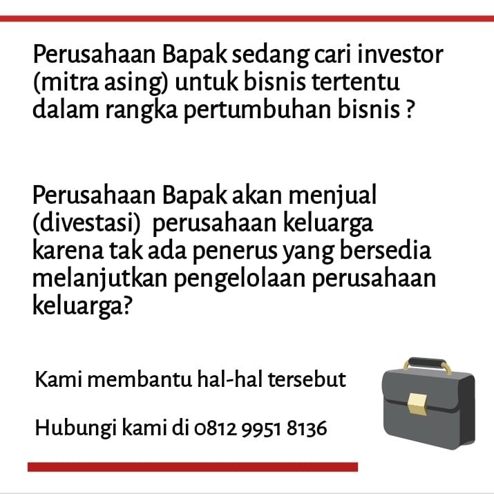 Konsultan Untuk Mencari Investor
